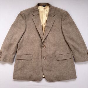 Daniel Gray 100% Camel Hair Blazer Coat Jacket Men's 46R Tan Formal Prom Glam